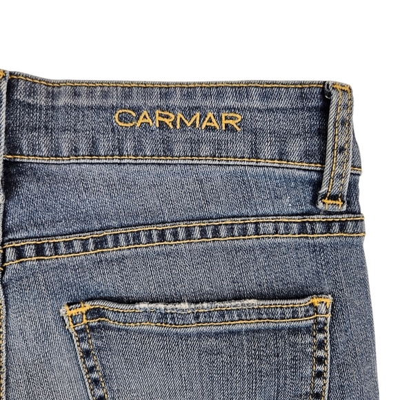 Carmar Ripped Tear Distressed Skinny Jeans - Picture 4 of 8